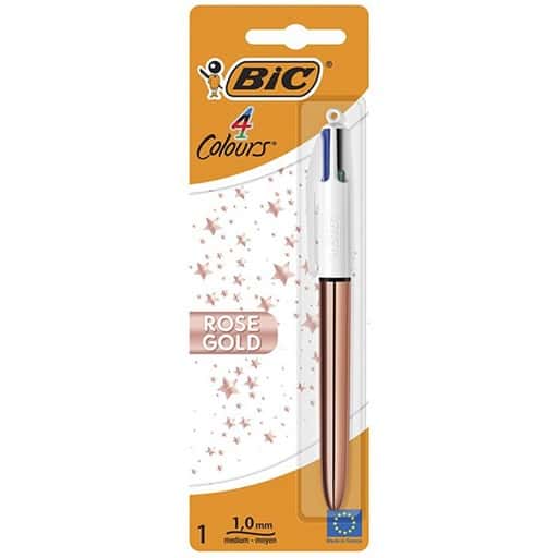 Boligrafo 4 Colours 1mm Rose Gold bl.