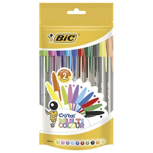 Boligrafo Cristal Fun 1,6mm 10/Bolsa