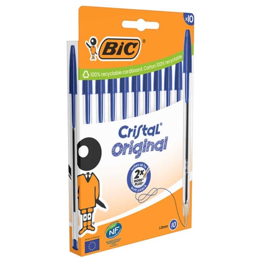 Boligrafo Cristal Original Pack-10