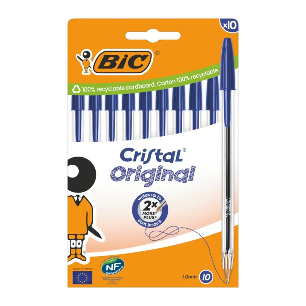 Boligrafo Cristal Original Pack 10