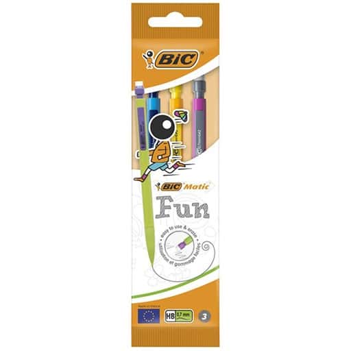 Portamina Matic Fun HB 0,7mm 3/Bolsa