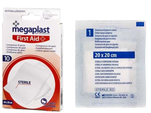 Compresa Gasa 20x20cm x10 Firstaid