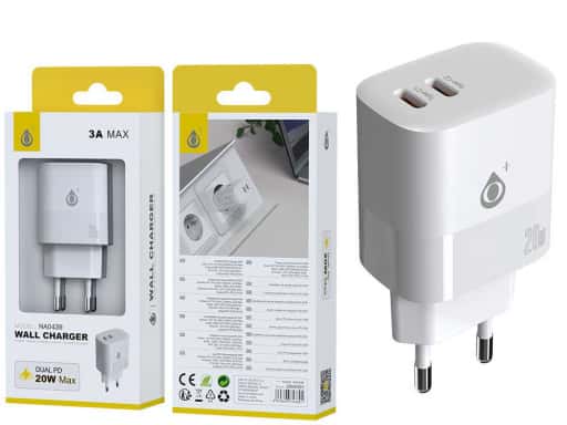 Cargador Red Fort PDx2 20W 3A