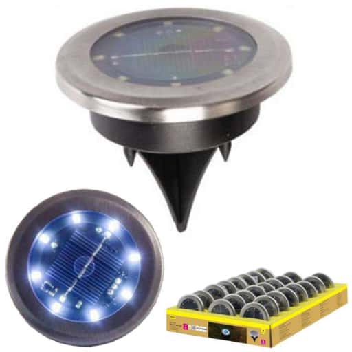 Lampara Solar Cesped Ø7cm