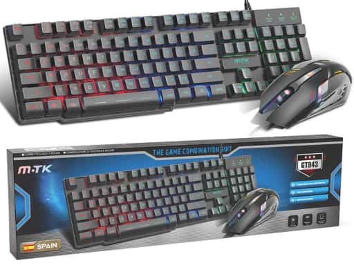 Teclado+Raton Gaming Xon con Luz
