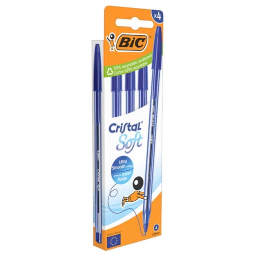 Boligrafo Cristal Soft Pack-4