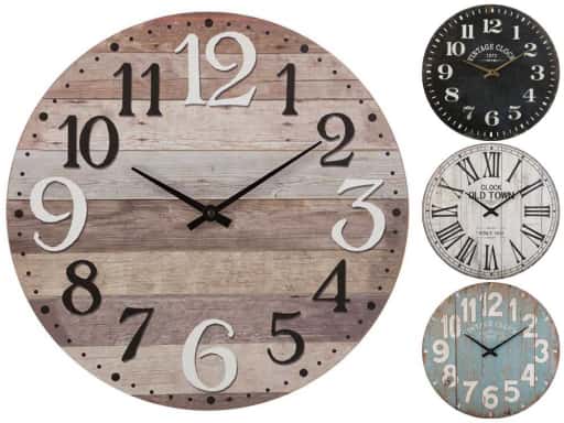 [JJ-158120] Reloj Pared MDF Alex Ø38cm 4S.