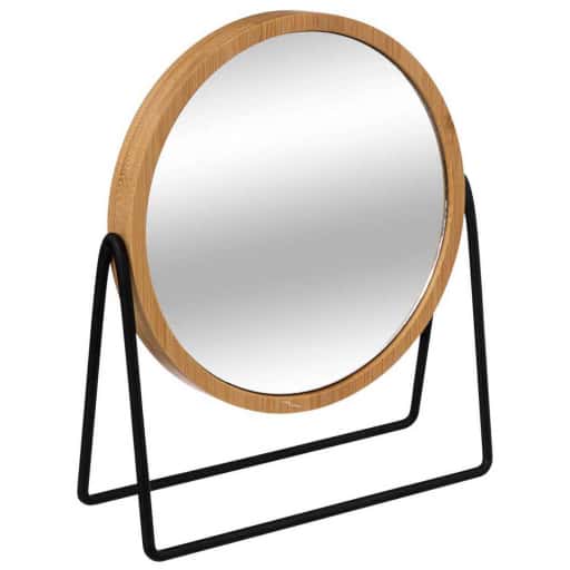 [JJ-174865] Espejo Mesa Abatible Bambu 22cm
