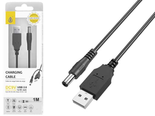 Cable de Carga USB a DC Jack 1m (V)