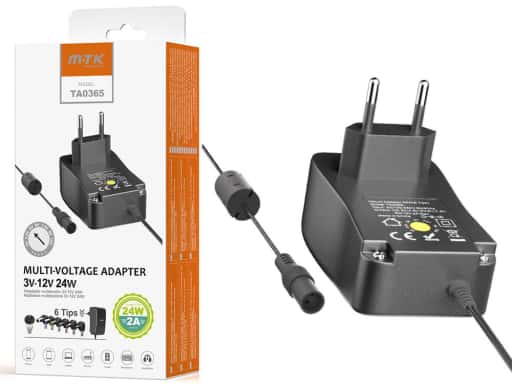 [OP-0053652] Cargador DC 3V-12V 2A+6 Tips