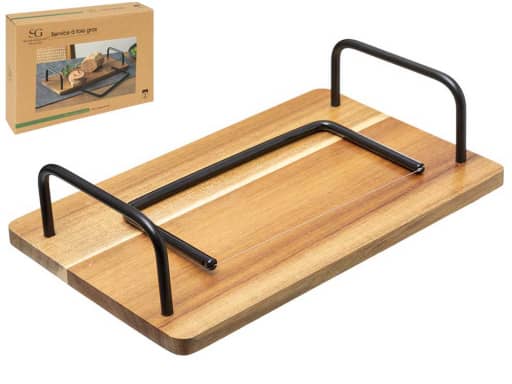 [JJ-176921] Bandeja Foie Gras+Cortador 2pc