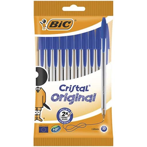 Boligrafo Cristal Original Pack-10