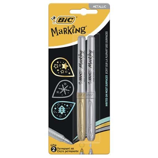 [PS-327816] Rotulador Permanente Oro+Plata 2/Blister